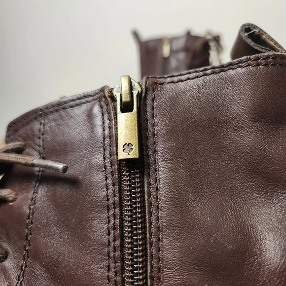 Lucky Brand LK-NOLINA Brown Leather Ankle Boots Size 9.5 Womens - Picture 7 of 10